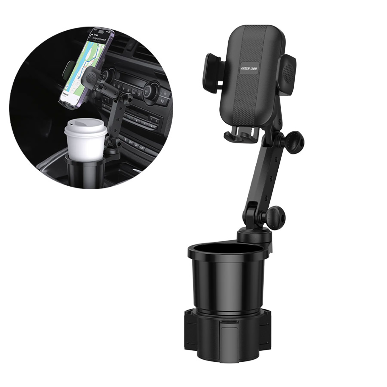 هولدر موبایل و جا لیوانی خودرو گرین لاین مدل Green Lion GX-55