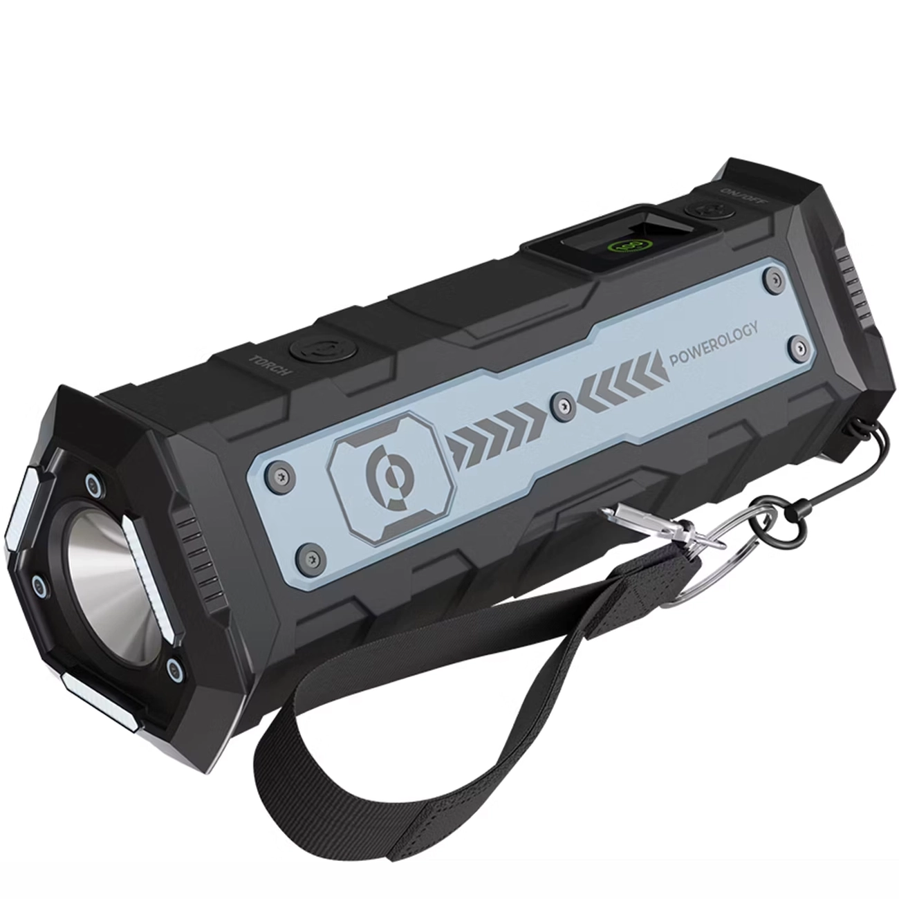 پاوربانک 20000 پاورولوژی مدل Powerology PPBCHA91BK با توان خروجی 100W و چراغ قوه