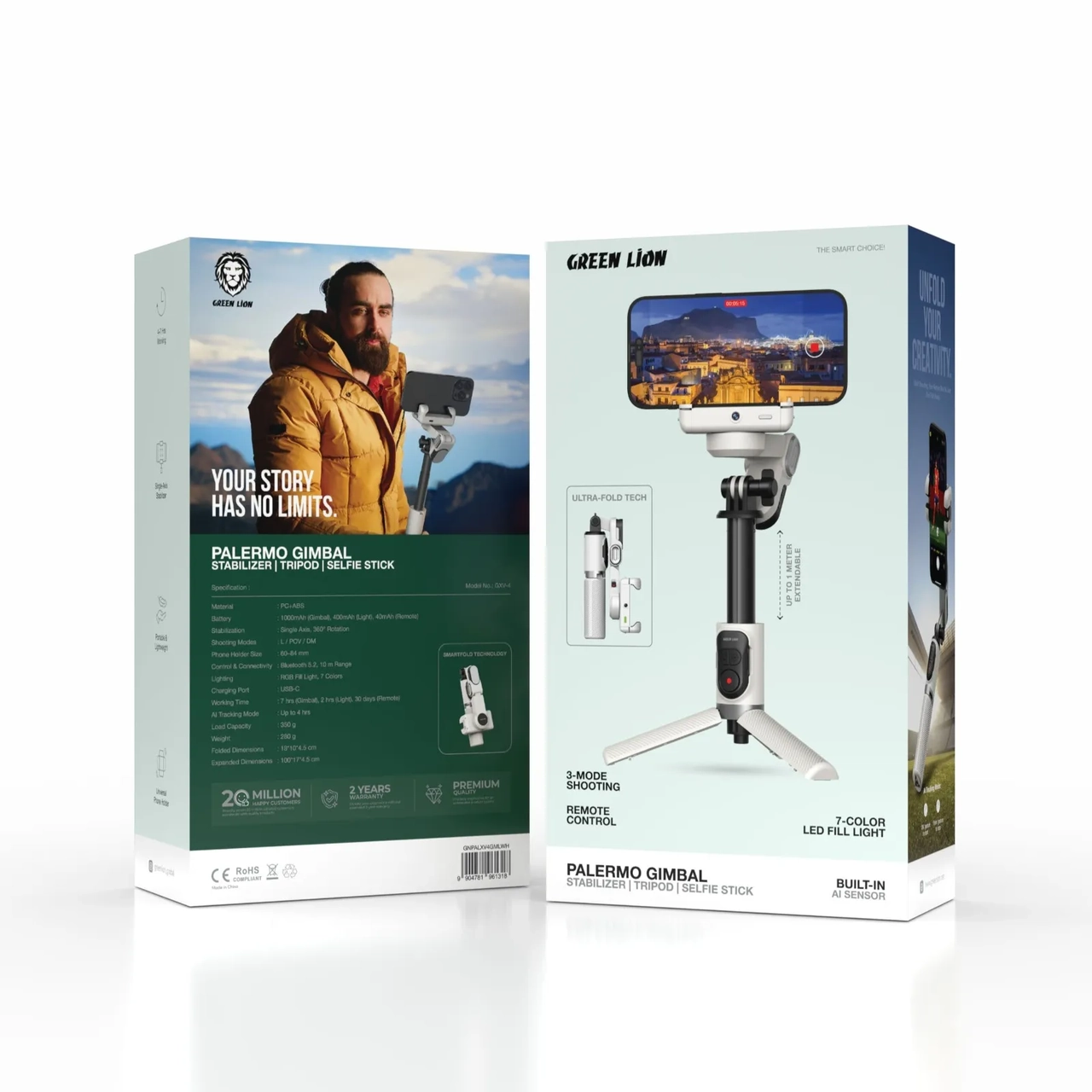 گیمبال و سه پایه گرین لاین مدل Green Lion Palermo Gimbal