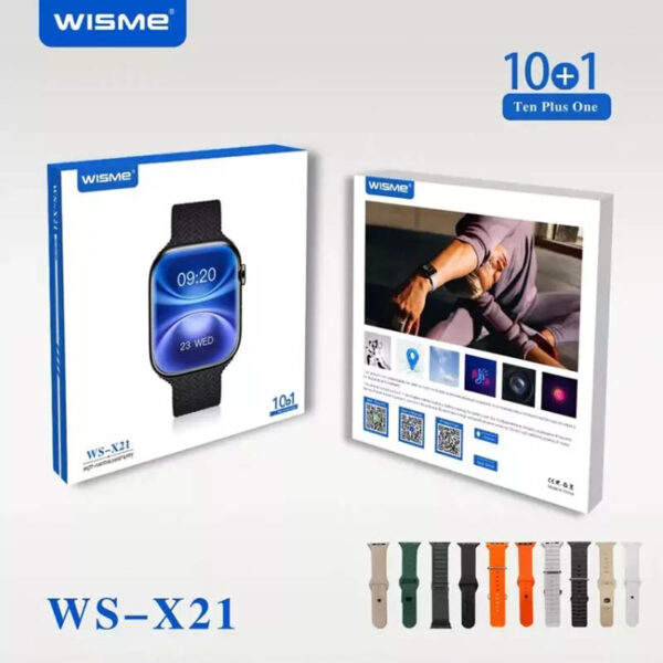 ساعت هوشمند ویسمی مدل WISME WS-X21 با 10 بند متنوع