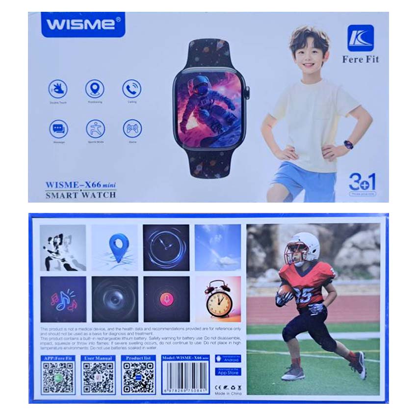 ساعت هوشمند پسرانه ویسمی مدل WISME-X66 mini