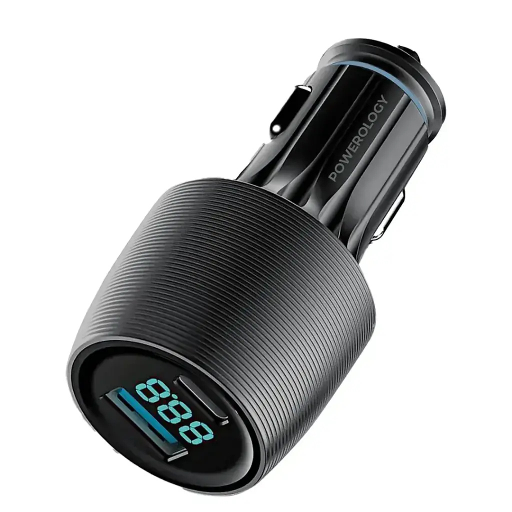 شارژر فندکی خودرو پاورولوژی مدل Powerology VELOX 83W PCCSR020