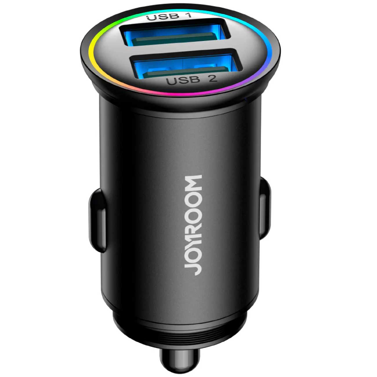 شارژر فندکی فست شارژ ماشین دو پورت یواسبی 24 وات جویروم JOYROOM CCN03