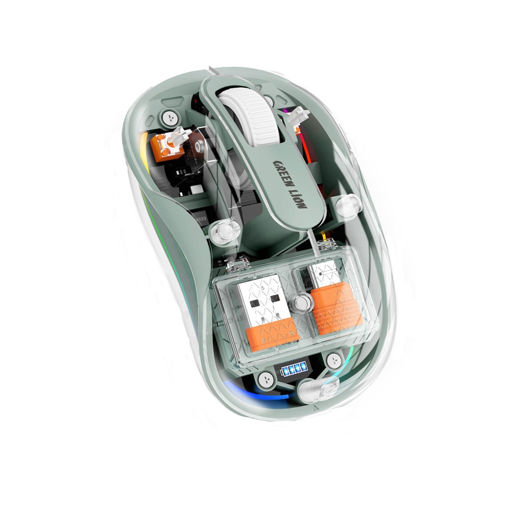 ماوس بی سیم شفاف گرین لاین مدل TURTLE MOUSE GL-MS2