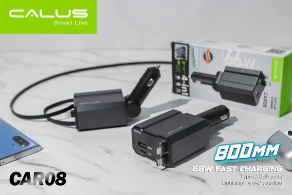 شارژر فندکی ۶۶ وات کالوس مدل Kalus CAR08 سوپر فست شارژ