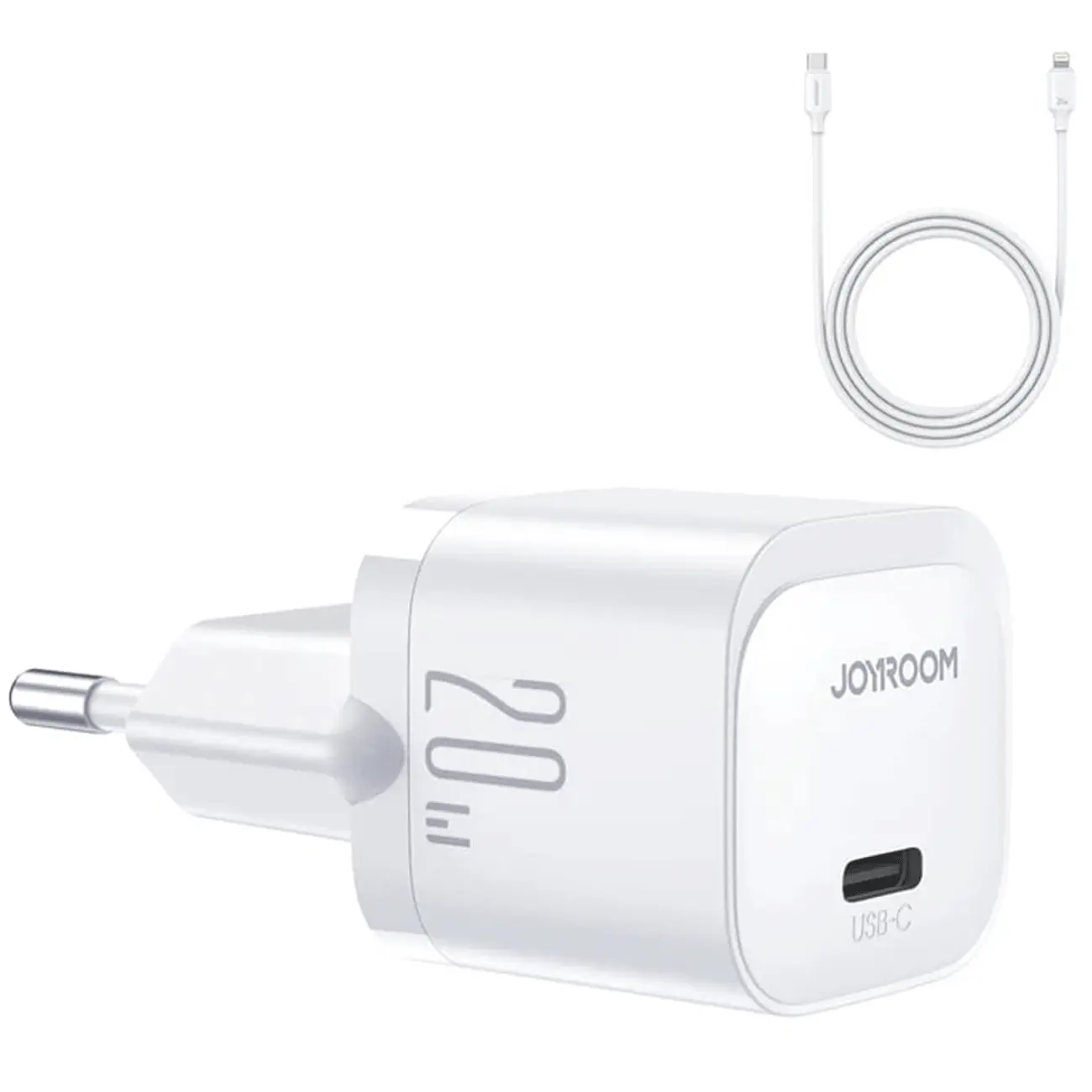 شارژر دیواری فست شارژ 20W جویروم Joyroom JR-TCF02EU همراه با کابل PD