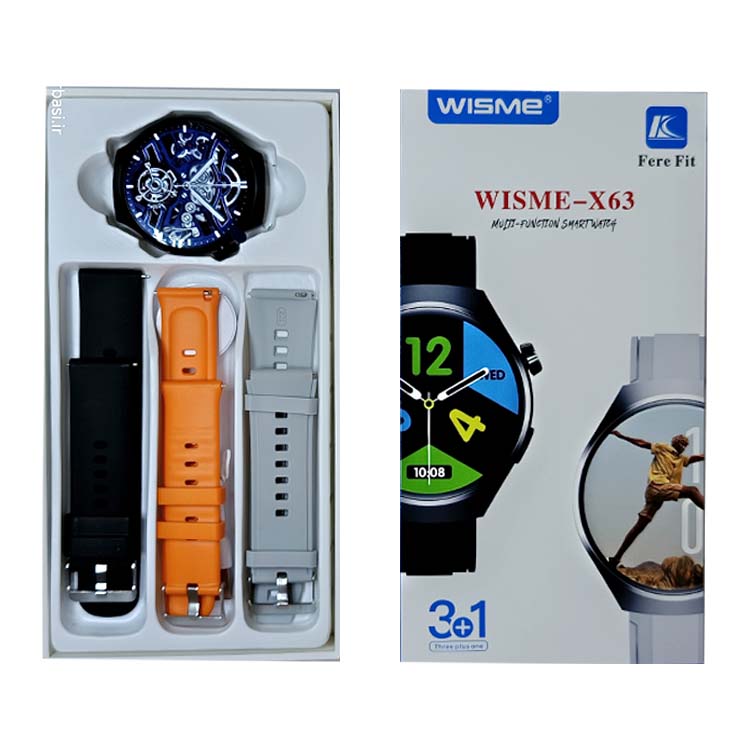 ساعت هوشمند ویسمی مدل WISME-X63 با 3 بند متنوع