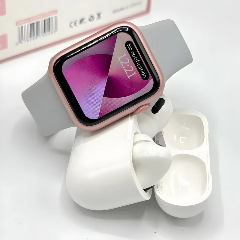 ساعت هوشمند ویسمی مدل WISME X33 MINI با با بند فلزی به همراه هدفون
