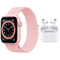 ساعت هوشمند ویسمی مدل WISME X33 MINI با با بند فلزی به همراه هدفون