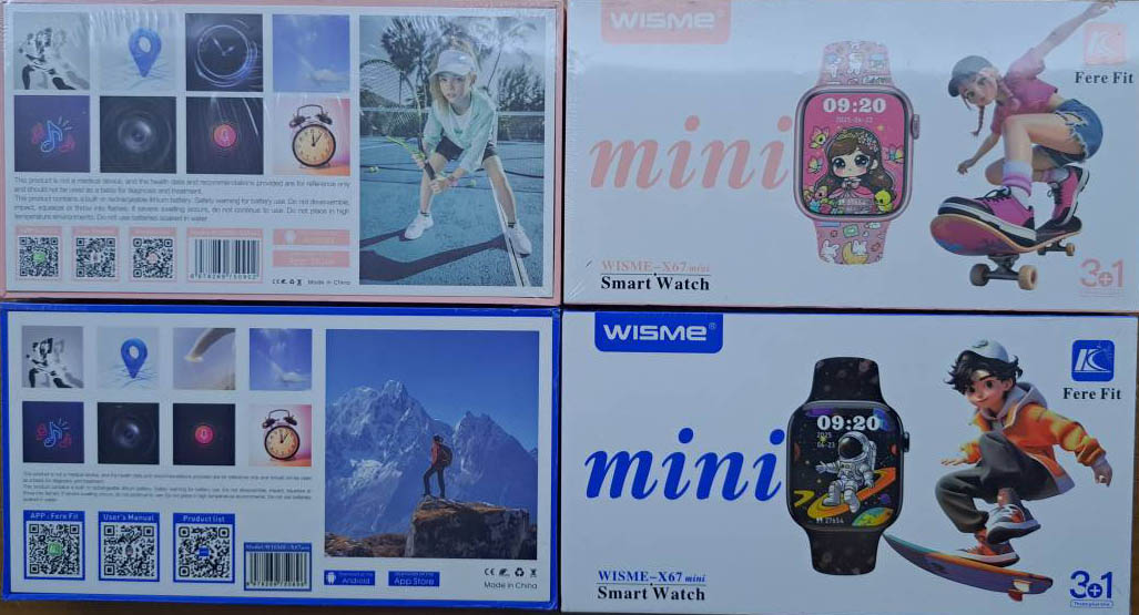 ساعت هوشمند پسرانه و دخترانه ویسمی مدل WISME-X67 mini سایز ۴۱ میلی‌متری
