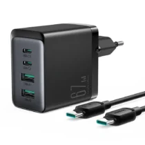 شارژر دیواری تایپ سی و یو اس بی 67 وات با کابل دو سر تایپ‌سی جویروم JOYROOM JR-TCG02