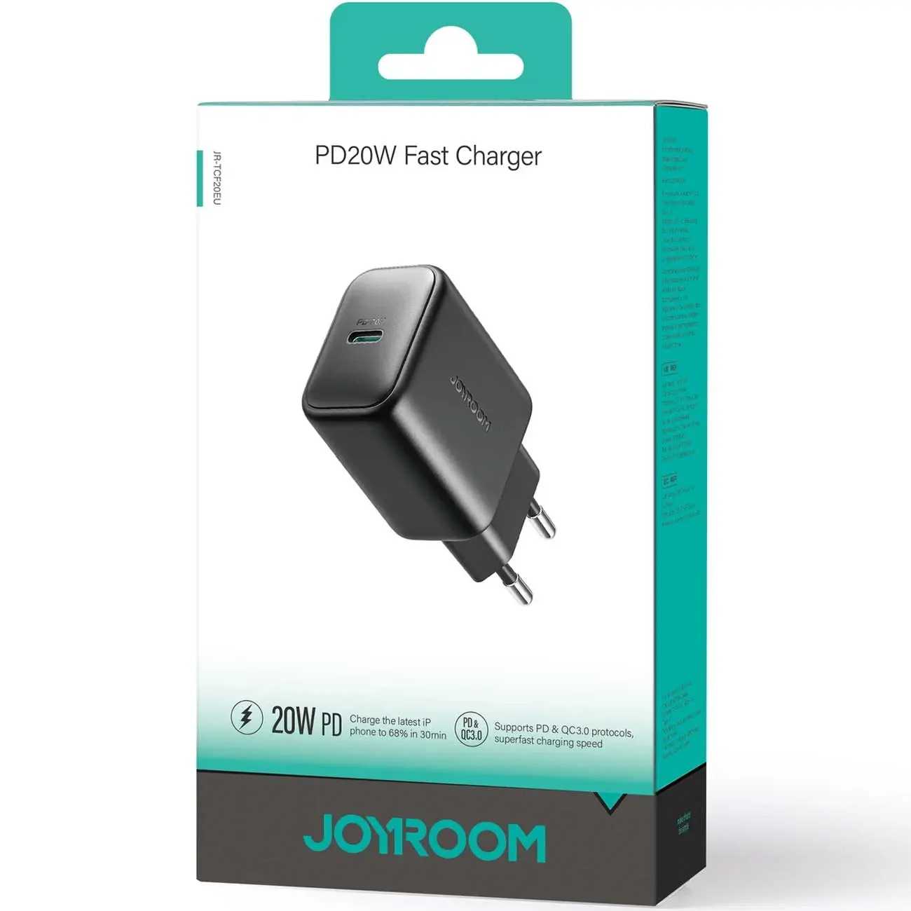 شارژر دیواری فست شارژ 20W تایپ سی جویروم Joyroom JR-TCF20EU
