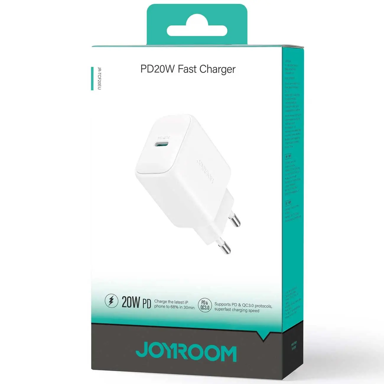 شارژر دیواری فست شارژ 20W تایپ سی جویروم Joyroom JR-TCF20EU