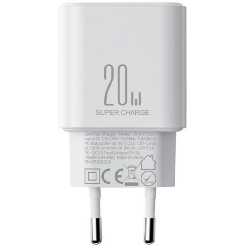 شارژر دیواری فست شارژ 20W جویروم Joyroom JR-TCF05EU