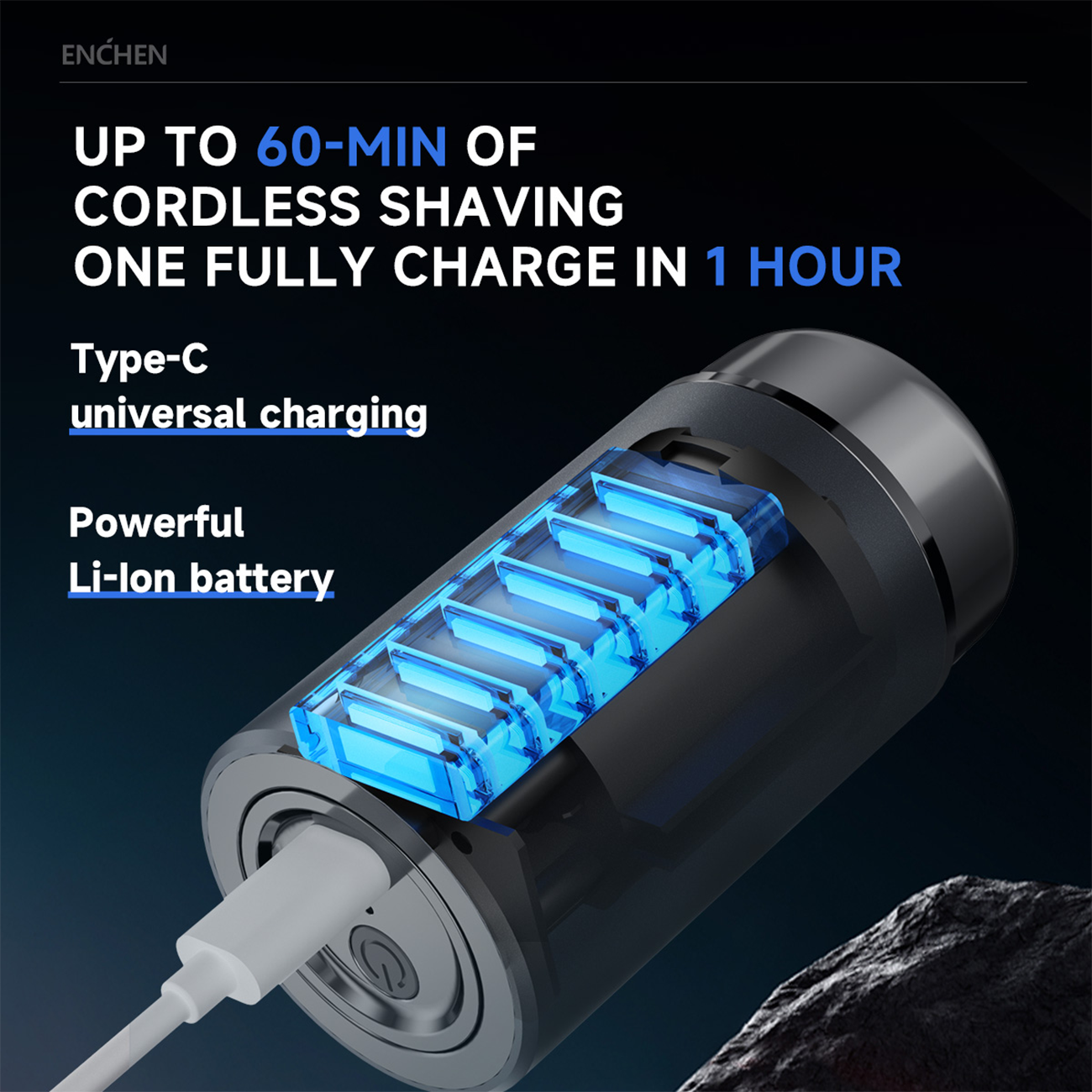 مینی ریشتراش شارژی مسافرتی ضدآب انچن شیائومی مدل Xiaomi ENCHEN Z3