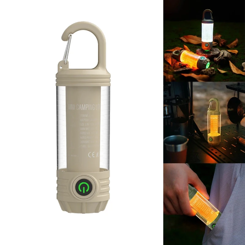 چراغ قوه کمپینگ Multi-Functional دارای نور قرمز و قلاب آویز