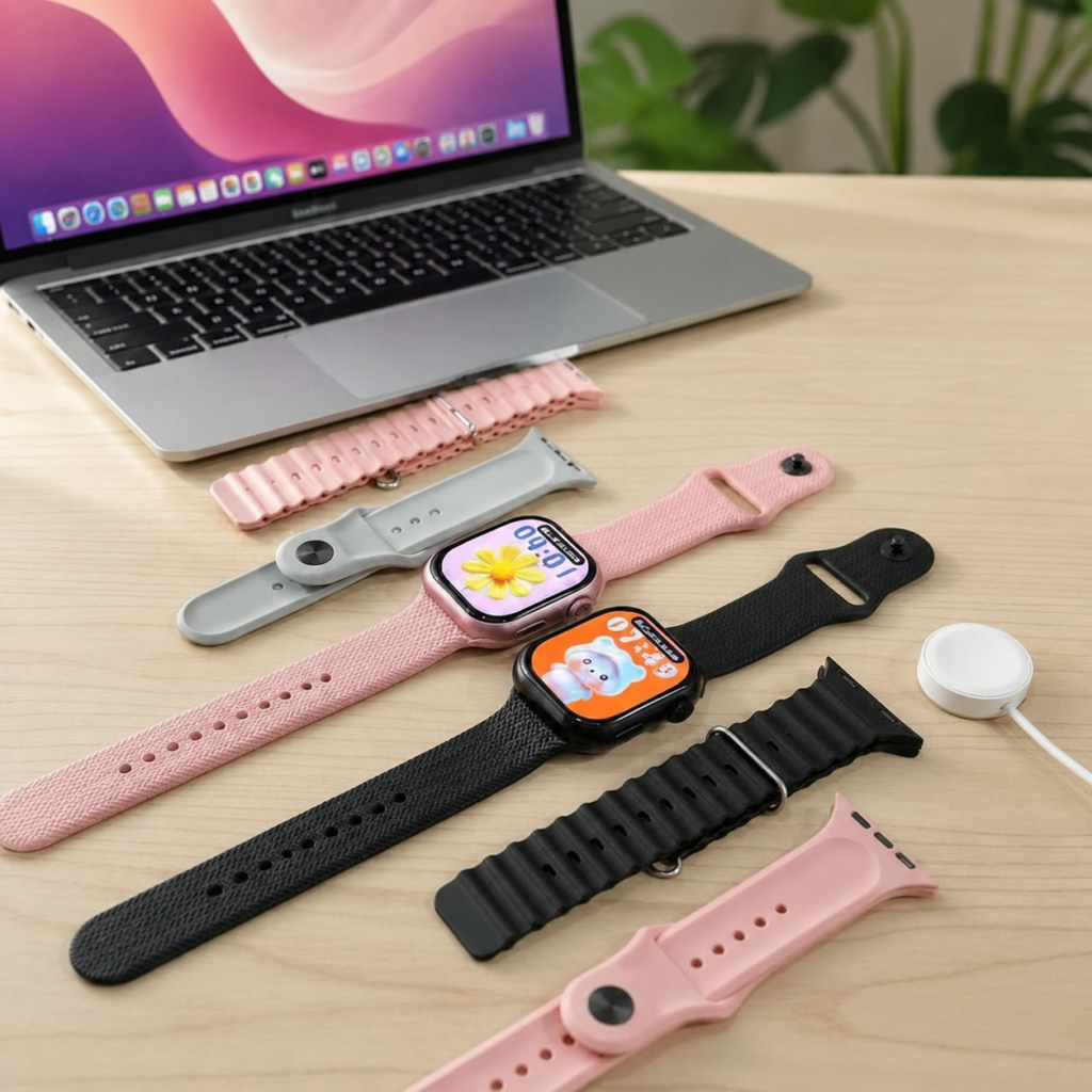 ساعت هوشمند کیکویر مدل KEQIWEAR KW92 Mini به همراه سه بند