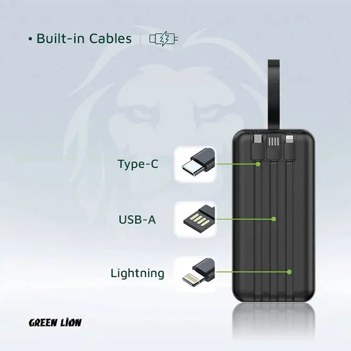 پاوربانک 50000 تانک گرین لاین مدل Green Lion TANK GL-PBT50 شارژ سریع PD