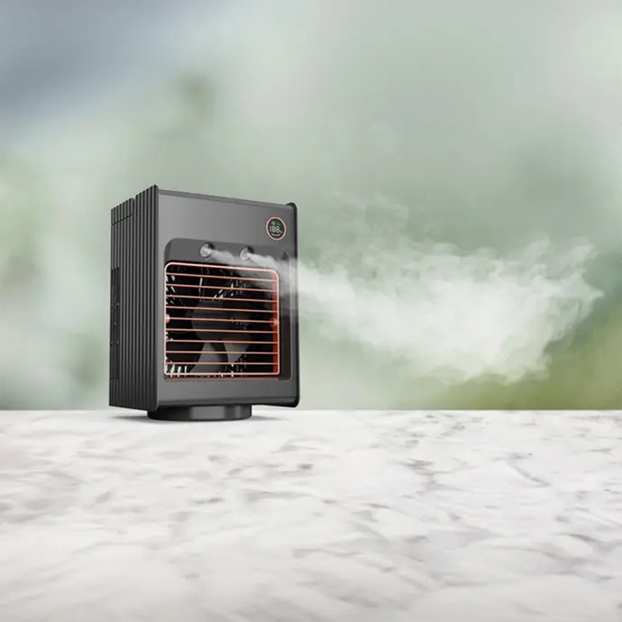 پنکه رومیزی مه پاش شارژی پرودو Porodo Air & Mist Portable Cooling Fan PDLSMFAN