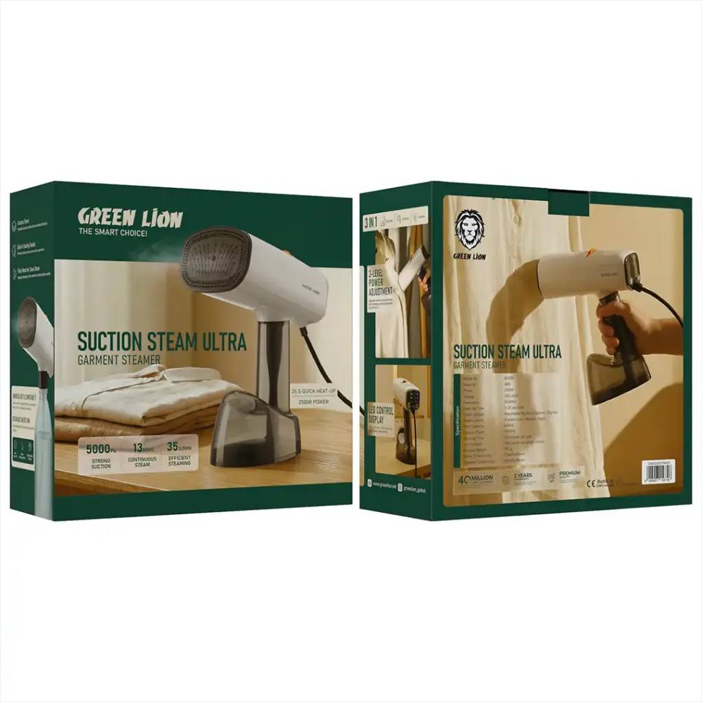 اتو بخار دستی گرین لاین مدل Green Lion Suction Steam Ultra GNBX200STM