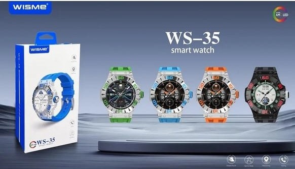 ساعت هوشمند ویسمی مدل WISME WS-35 با صفحه نمایش آمولد