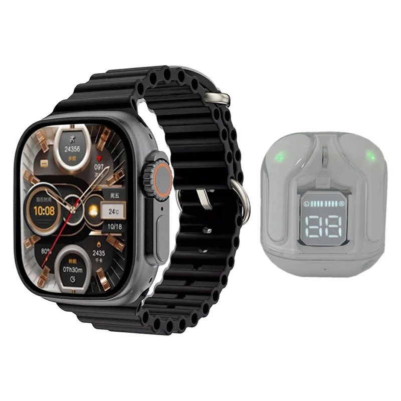 ساعت هوشمند ویسمی مدل Wisme WS-X19 ULTRA 3 به همراه هندزفری بلوتوثی