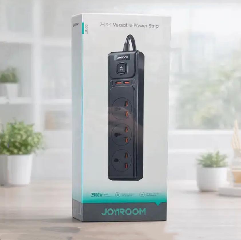 چند راهی برق 2500 وات جویروم JOYROOM 7-in-1 Versatile Power Strip JR-TE1