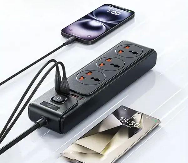 چند راهی برق 2500 وات جویروم JOYROOM 7-in-1 Versatile Power Strip JR-TE1