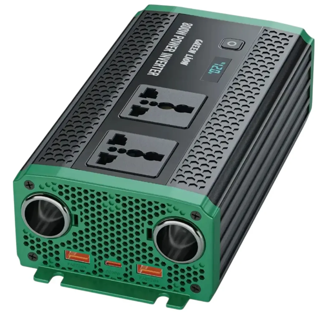 اینورتر خودرو 800 وات گرین لاین مدل Green Lion GC-350 Car Inverter GNGC350CRINBK