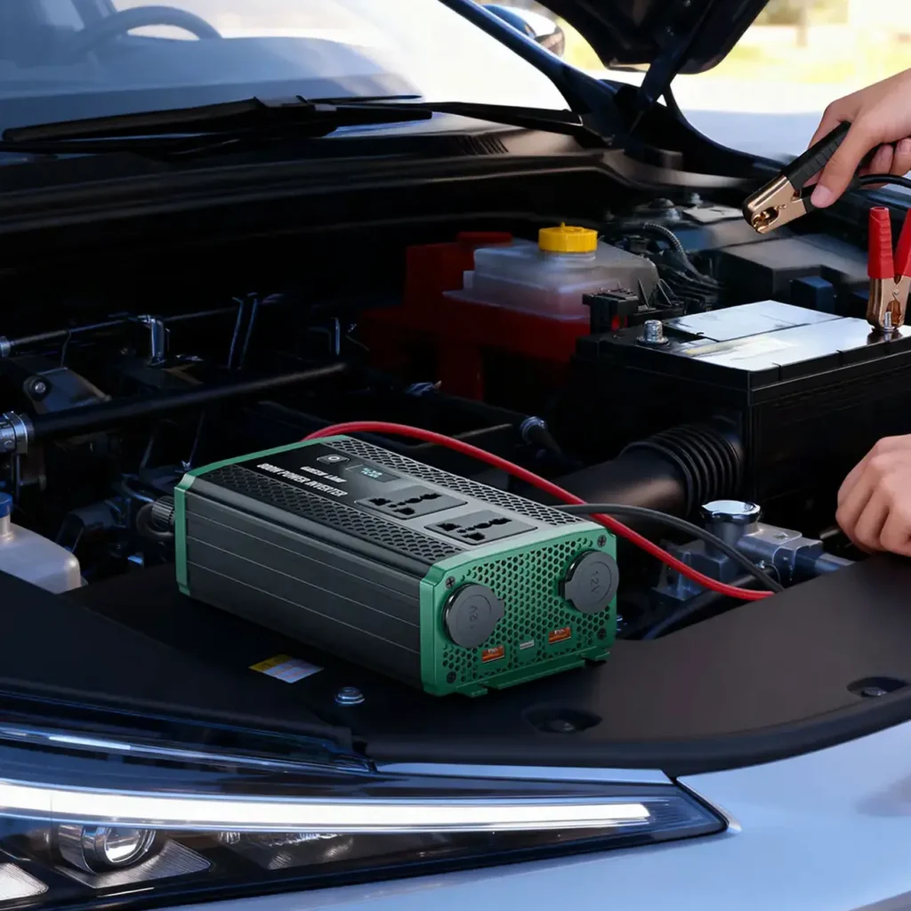 اینورتر خودرو 800 وات گرین لاین مدل Green Lion GC-350 Car Inverter GNGC350CRINBK