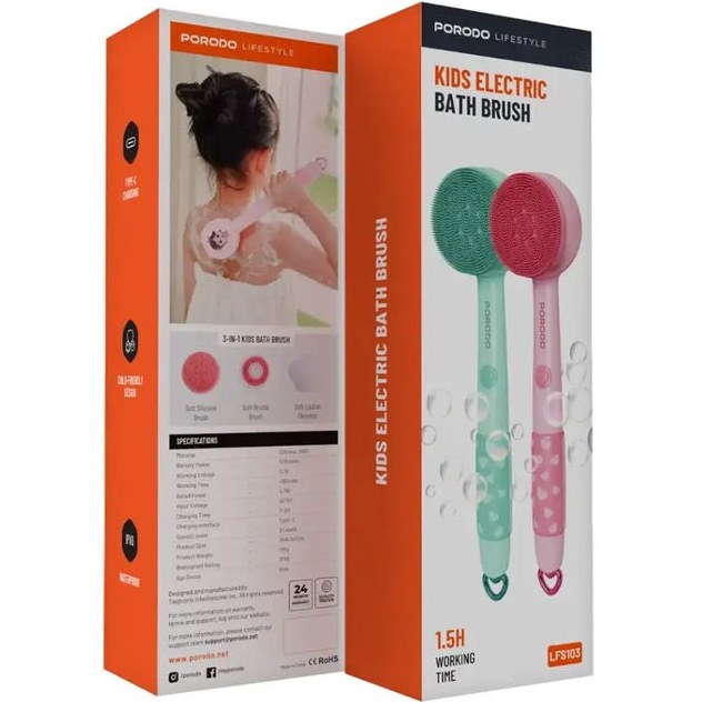برس شستشو بدن کودکان پرودو مدل Porodo Kids Electric Bath Brush PDLFST103