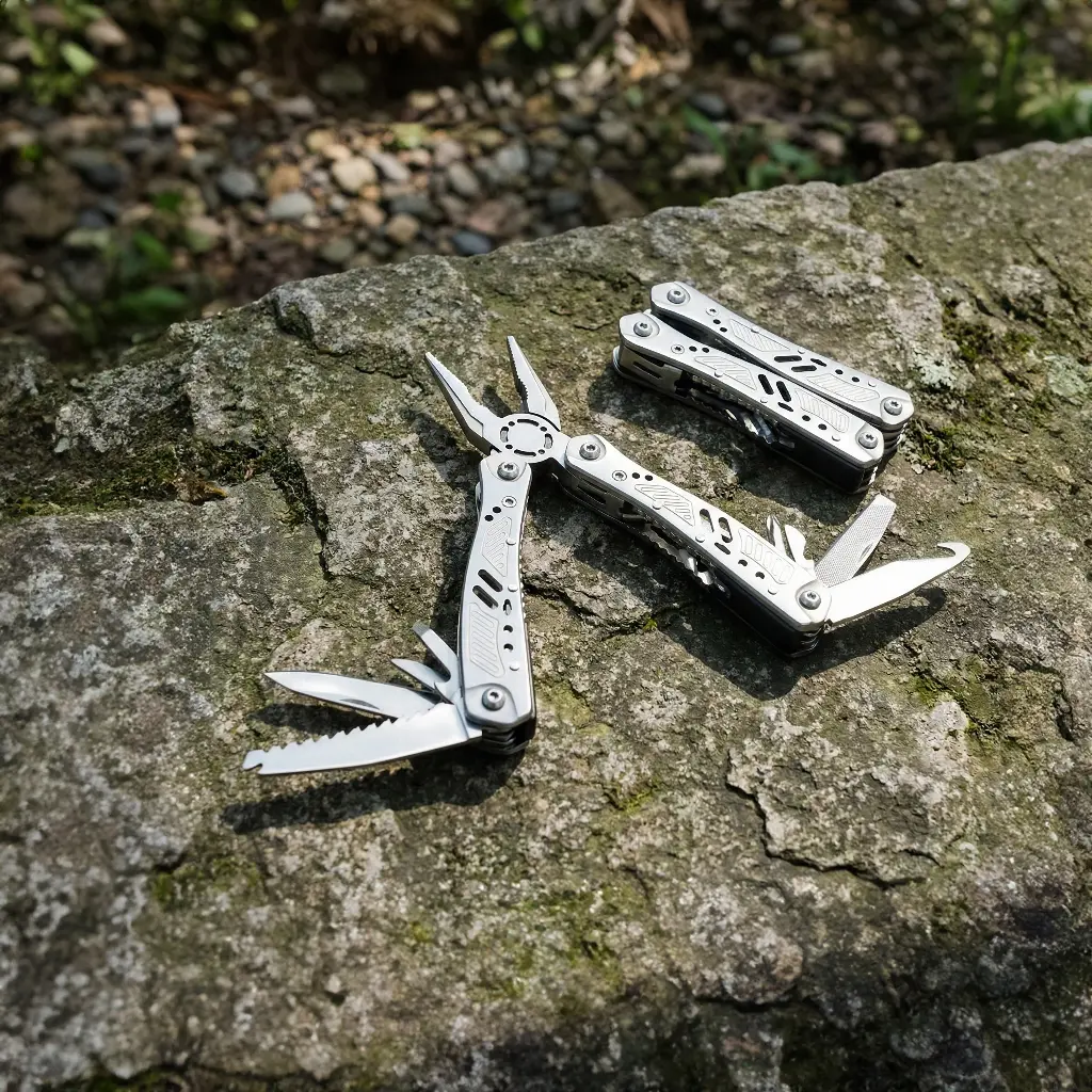 مجموعه انبردست و چاقو 13 کاره گرین لاین Green Lion GMT-400 3 in 1 Multi Tool Set GNGMT400KITSL