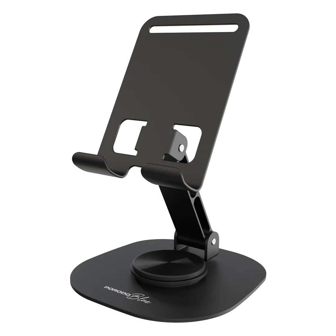 هولدر و استند رومیزی موبایل و تبلت پرودو Porodo Blue Flexa Rotatable Phone Holder PBJX18BK
