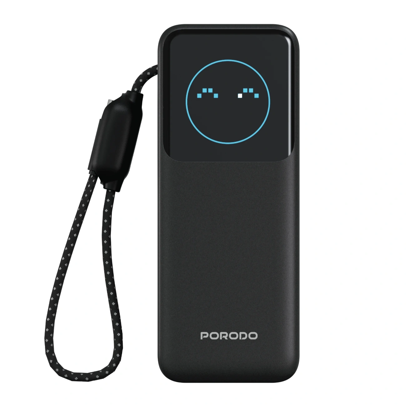 پاوربانک 20000 هوشمند با توان 100W و کابل پرودو مدل Porodo POLO II POWER BANK PDPBFCH0101BK