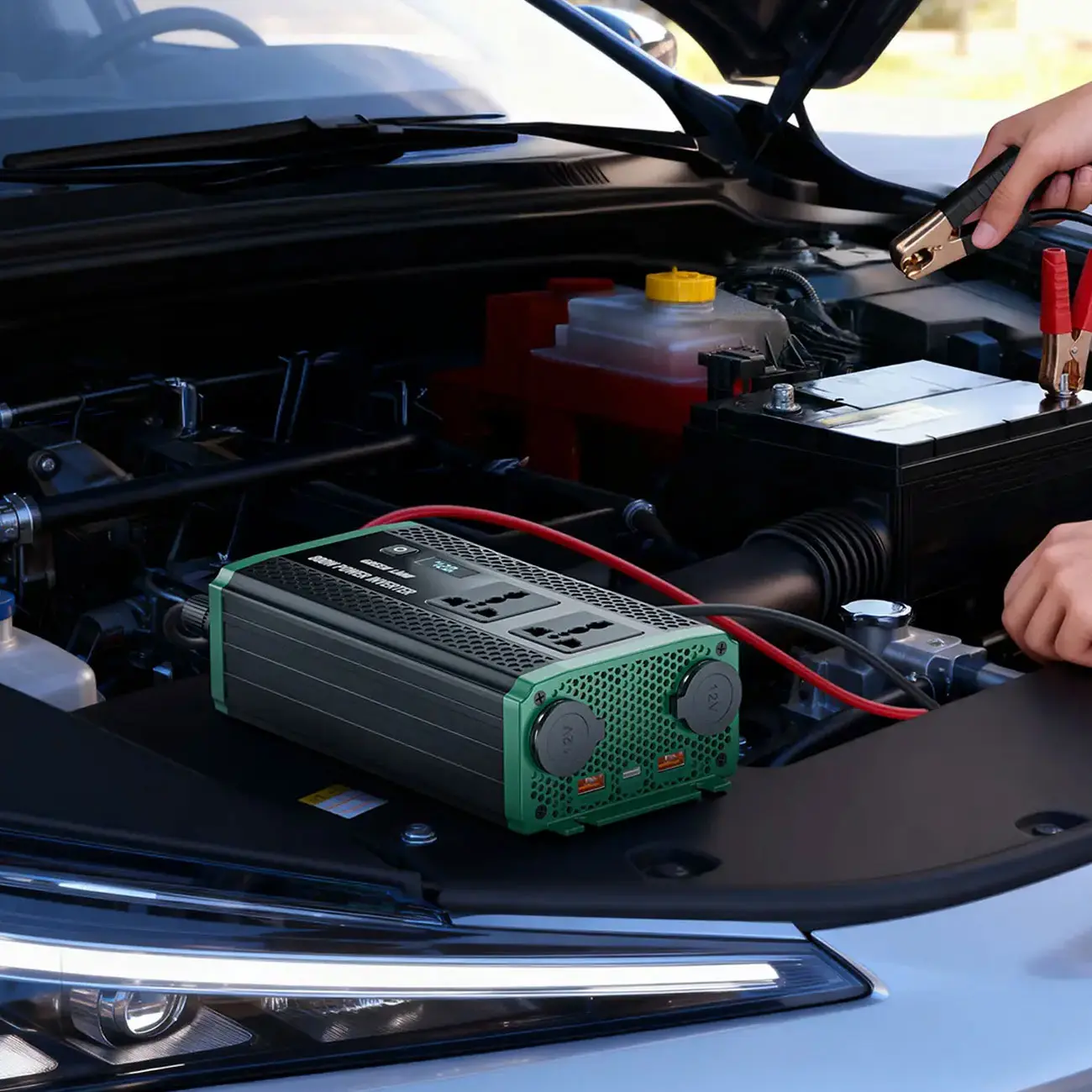 اینورتر خودرو 800 وات گرین لاین مدل Green Lion GC-350 Car Inverter GNGC350CRINBK