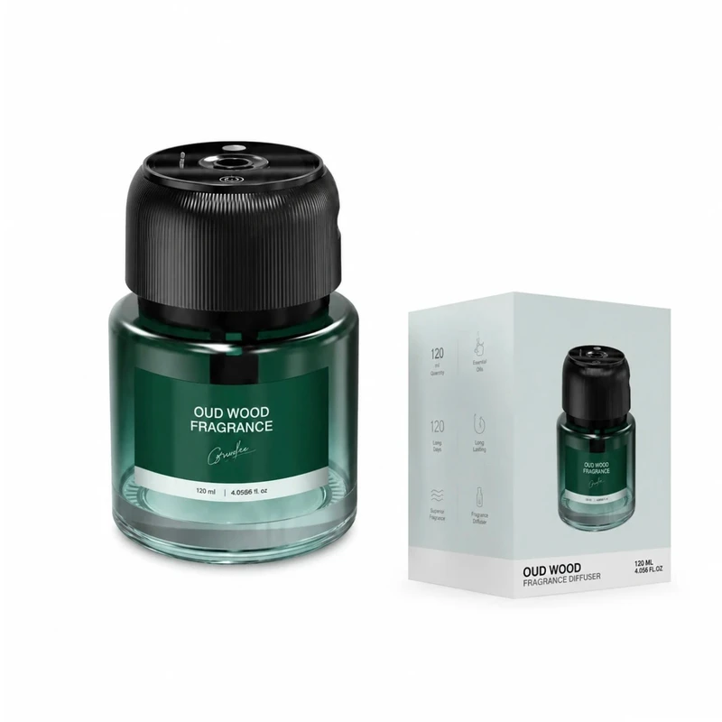 خوشبوکننده خودرو 130 میلی لیتر گرین لاین مدل GREEN LION OUD WOOD GL-HU8