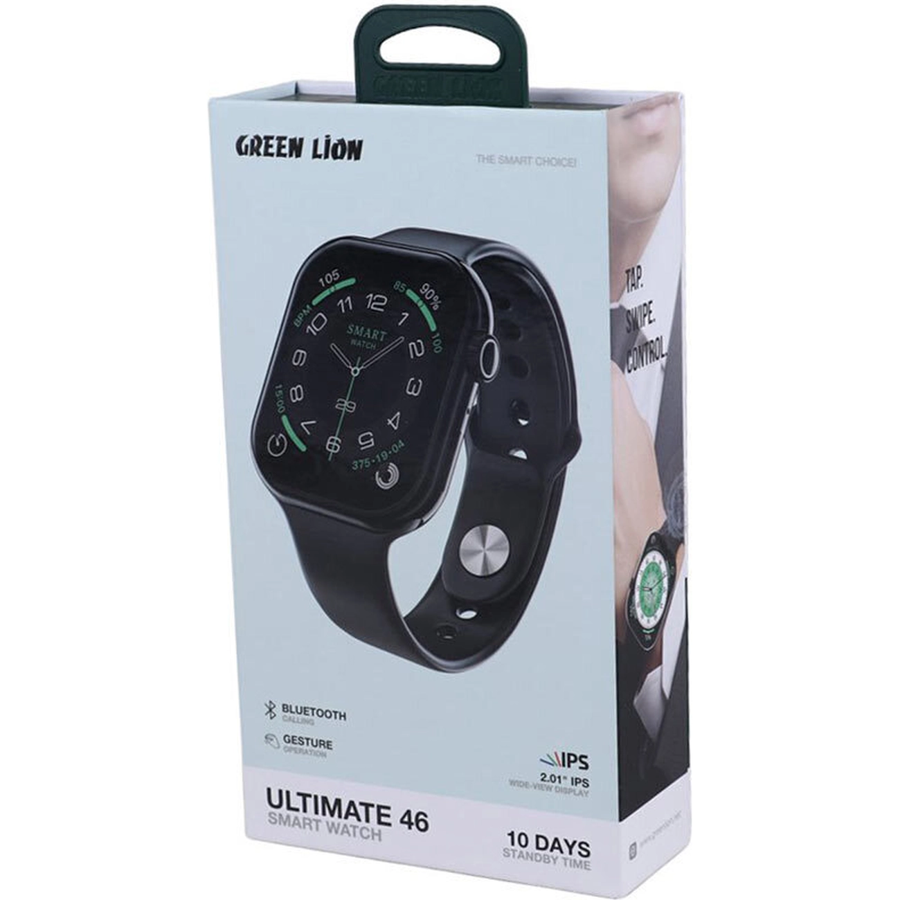 ساعت هوشمند گرین لاین مدل Green Lion Ultimate GL-SW11D سایز ۴6 میلی‌متری با قابلیت کنترل با اشاره