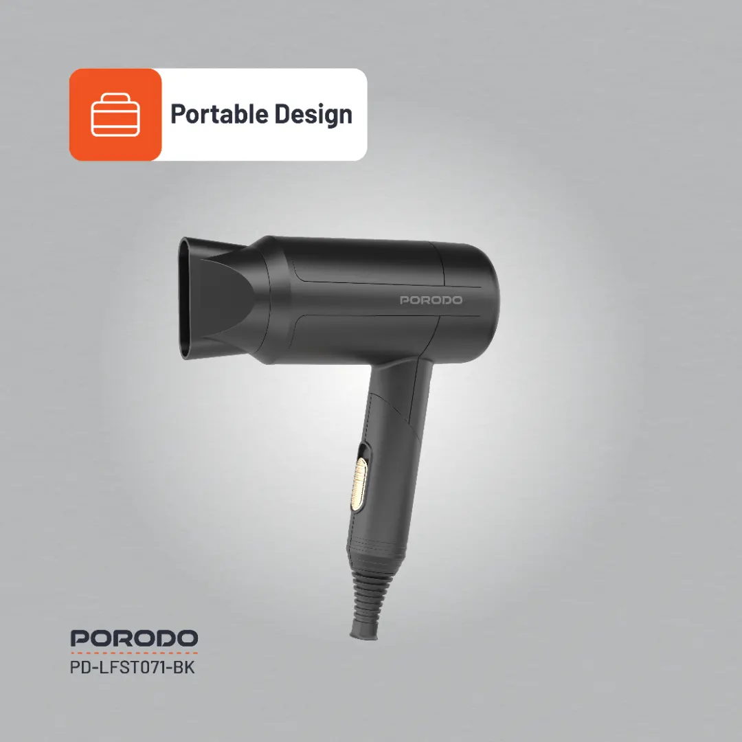 سشوار تاشو مسافرتی 1200 وات پرودو Porodo Lifestyle Foldable Hair Dryer PD-LFST071
