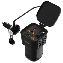 مبدل برق اینورتر 200 وات پرودو مدل Porodo DriveStation Car Power Inverter PDCI103BK