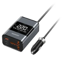 مبدل برق اینورتر 200 وات پرودو مدل Porodo Universal AC Car Power Inverter PDFWCH067GY