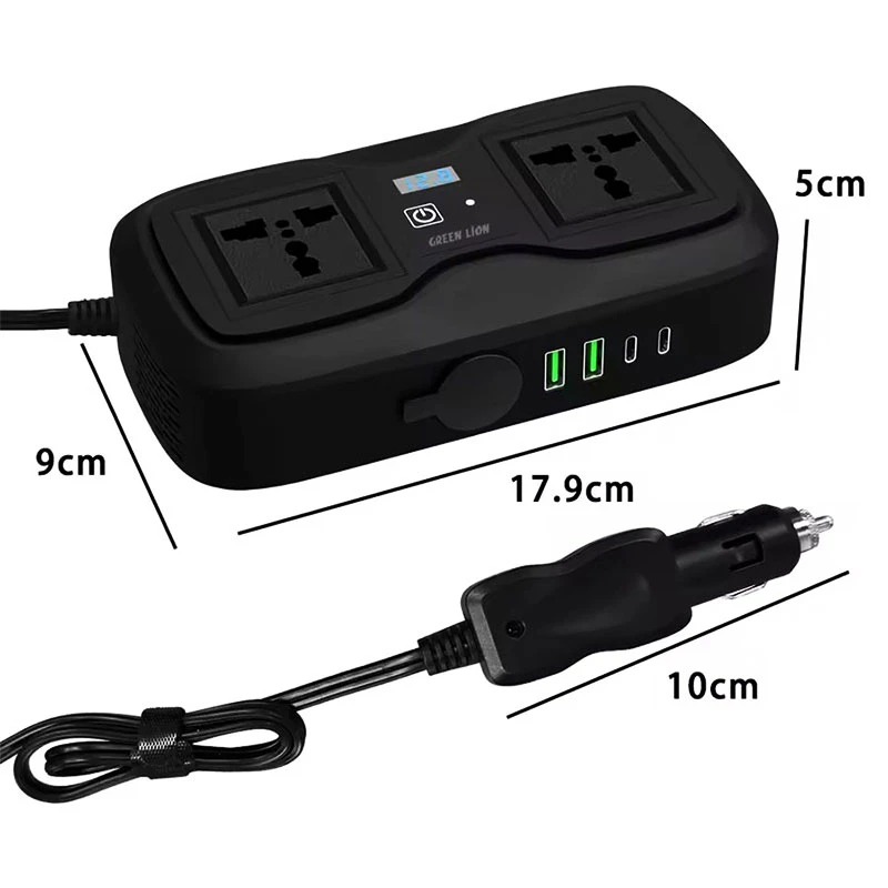 مبدل برق اینورتر 200 وات گرین لاین Green Lion GC-233 Power Inverter