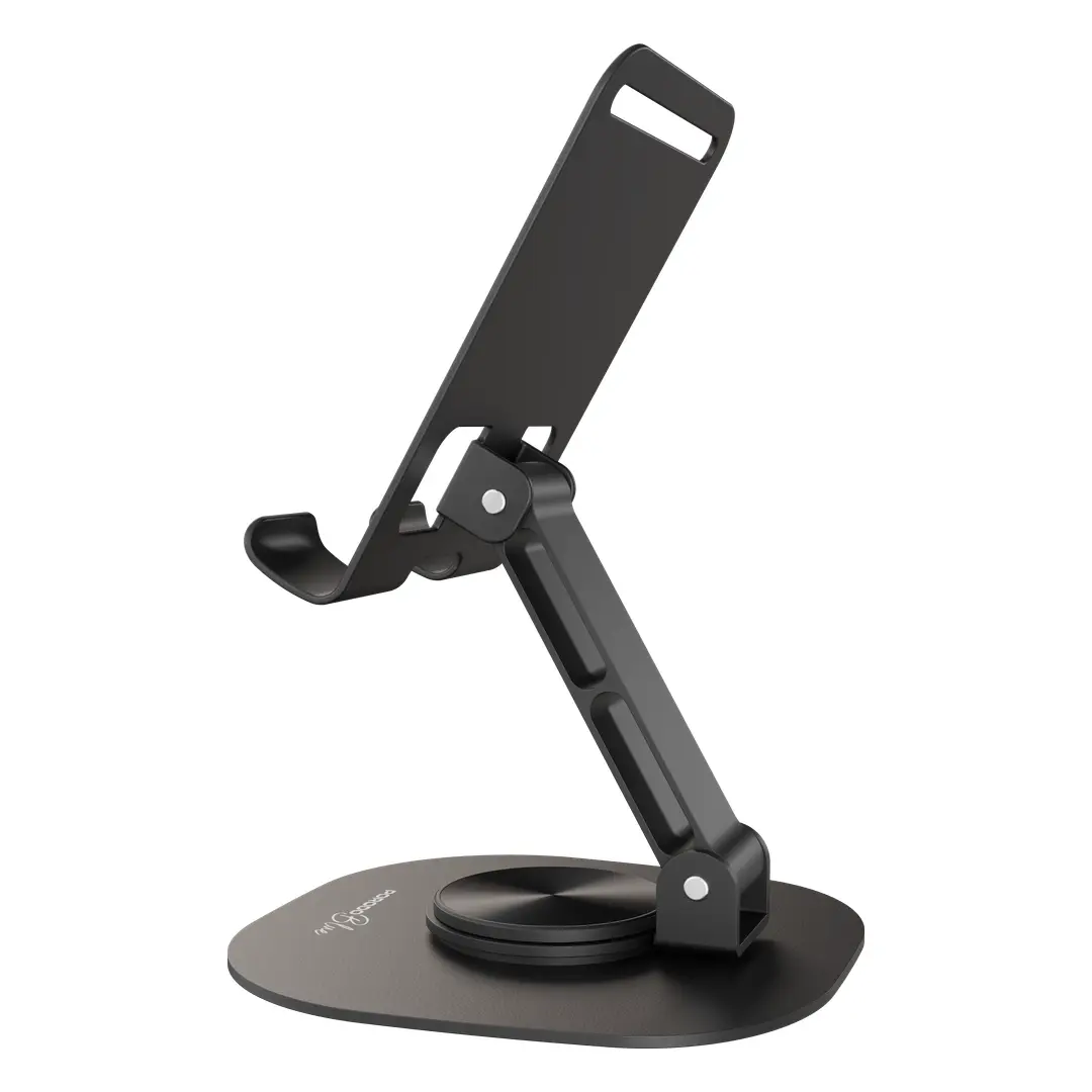 هولدر و استند رومیزی موبایل و تبلت پرودو Porodo Blue Flexa Rotatable Phone Holder PBJX18BK