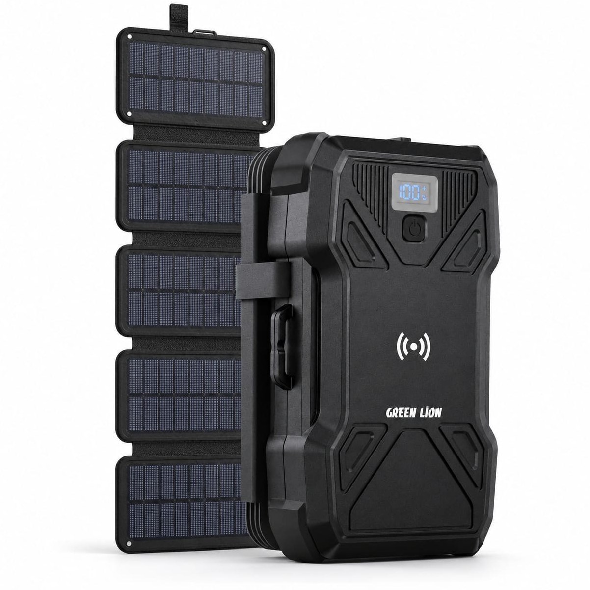 پاوربانک 30 هزار آمپر خورشیدی گرین لاین مدل Solar 5-Panel GL-PXB6