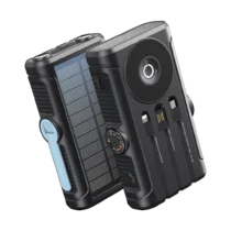 پاوربانک 20000 میلی آمپر سولار و وایرلس شارژ پاورولوژی Powerology Helio Lux MagSafe Solar Power Bank PPBCHAW53BK