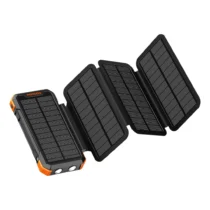 پاوربانک 20000 میلی آمپر سولار پرودو Porodo 4-Panel Solar Power Bank PDPBFCH070BK
